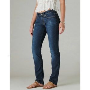 Lucky Brand Mid Rise Straight Sweet Jeans Twilight Blue 12/31A Stretch Denim